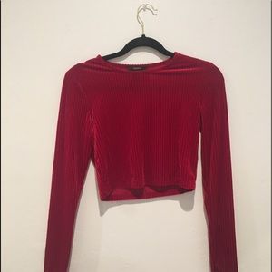 Forever 21 crushed velvet long sleeve